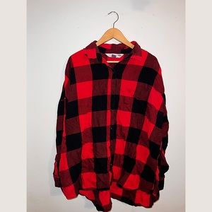 Old Navy, Red Flannel, Size: 2X